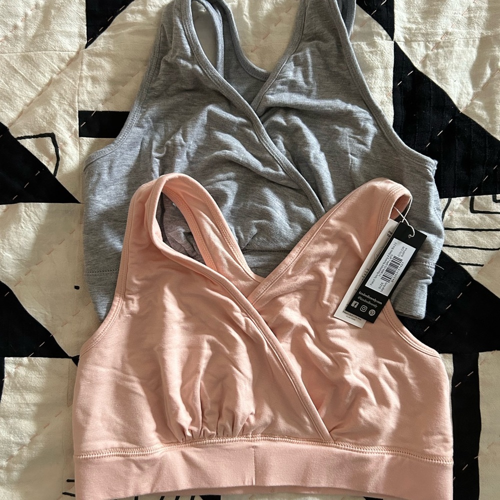Kindred Bravely French terry racerback bra - set of 2 NWOT